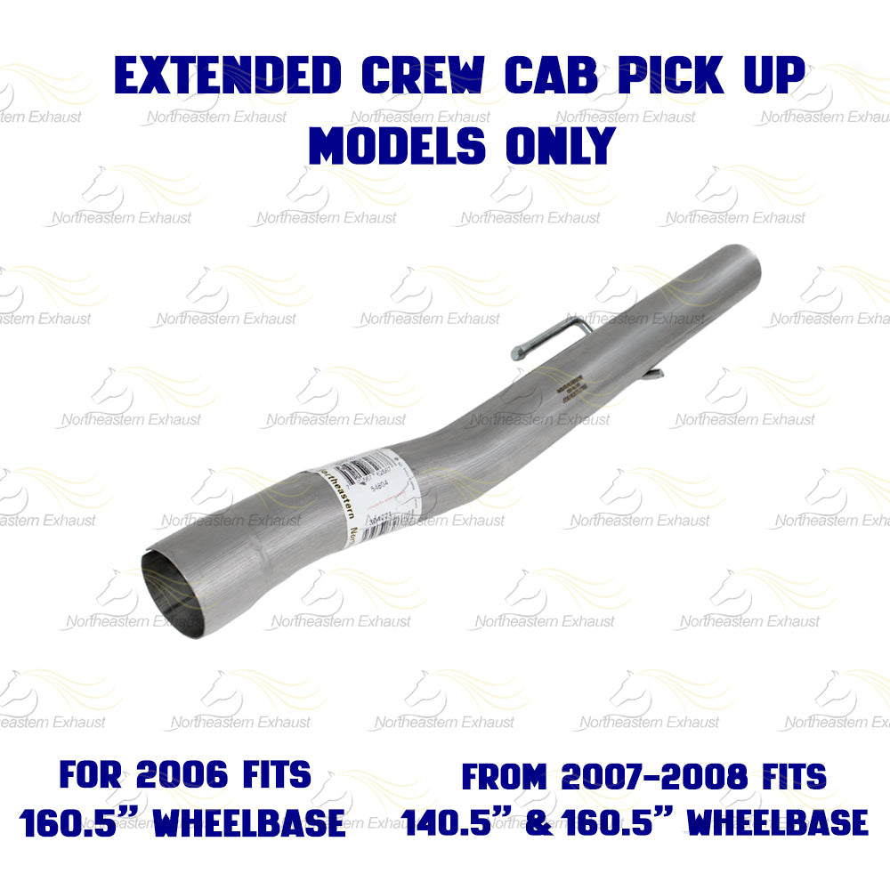 2006-2008 Dodge Ram 3500 5.7L Exhaust Intermediate Pipe & Muffler Kit | Stainless Steel