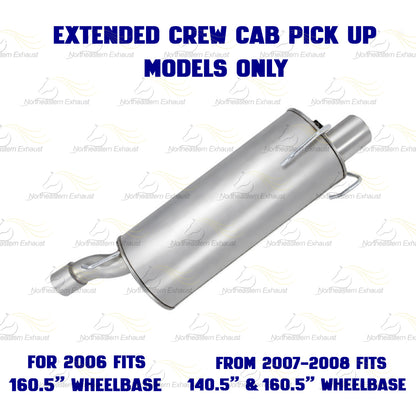 2006-2008 Dodge Ram 3500 5.7L Exhaust Intermediate Pipe & Muffler Kit | Stainless Steel