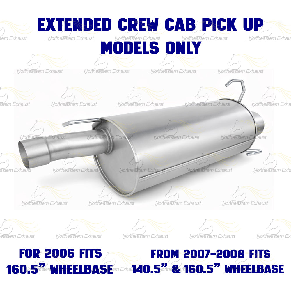 2006-2008 Dodge Ram 3500 5.7L Exhaust Intermediate Pipe & Muffler Kit | Stainless Steel