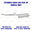 2006-2008 Dodge Ram 3500 5.7L Exhaust Intermediate Pipe & Muffler Kit | Stainless Steel