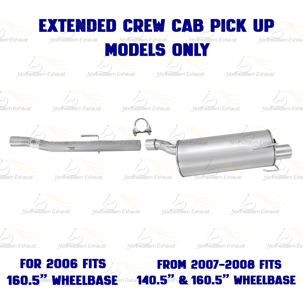 2006-2008 Dodge Ram 3500 5.7L Exhaust Intermediate Pipe & Muffler Kit | Stainless Steel