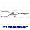 2006-2012 Lexus IS250 2.5L AWD Exhaust Rear Catalytic Converter | Stainless Steel | EPA Approved