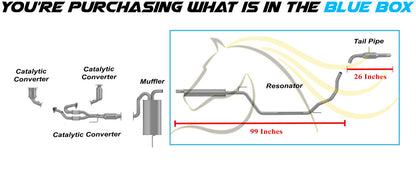 2004-2009 Nissan Quest 3.5L Exhaust Resonator and Tail Pipe Kit | Stainless Steel