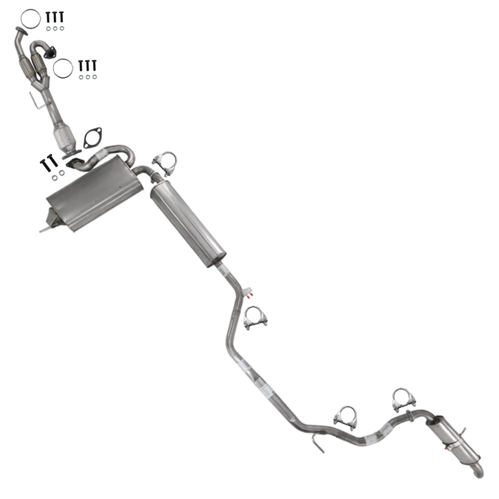 2004-2006 Nissan Quest 3.5L Rear Catalytic & Muffler w/ Resonator and Tail Pipe Kit | EPA Approved