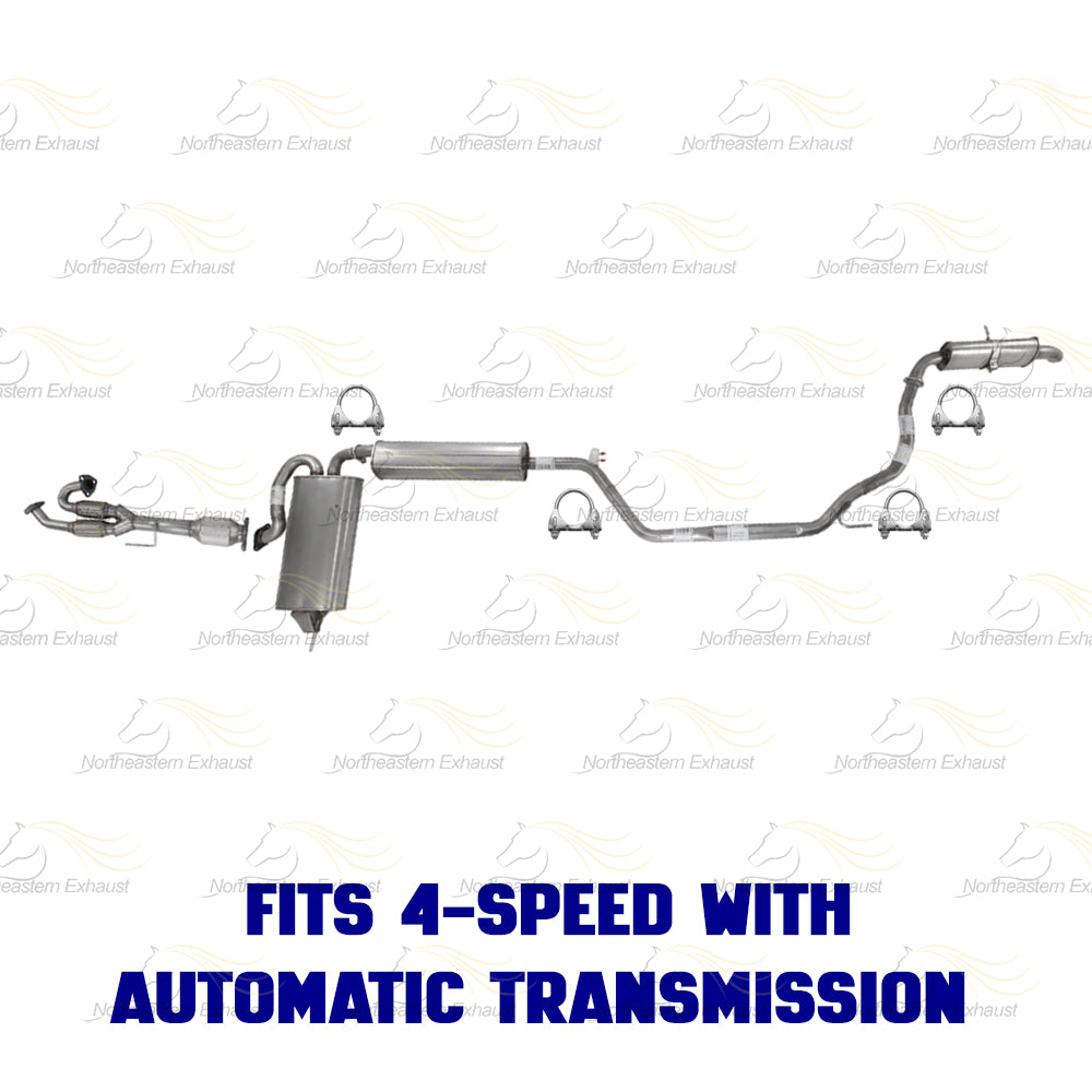 2004-2006 Nissan Quest 3.5L Rear Catalytic & Muffler w/ Resonator and Tail Pipe Kit | EPA Approved