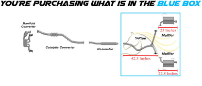2009-2013 Subaru Forester 2.5L Northeastern Exhaust Y-Pipe Pair of Muffler