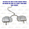 2011-2017 Buick Regal 2.4L Northeastern Exhaust Y-Pipe Pair of Mufflers