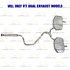Northeastern Exhaust 2011-2017 Buick Regal 2.4L Resonator Y-Pipe Pair of Muffler