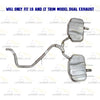 Northeastern Exhaust 2013-2016 Chevy Malibu Limited Y-Pipe and Pair of Muffler