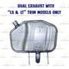 Northeastern Exhaust 2013-2016 Chevy Malibu Limited Passenger-Side Muffler