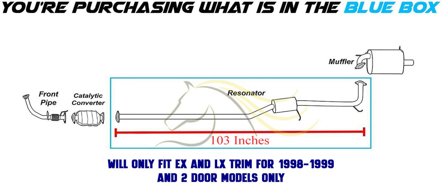 Northeastern Exhaust 1998-2002 Honda Accord 2.3L 2-Door Resonator Pipe