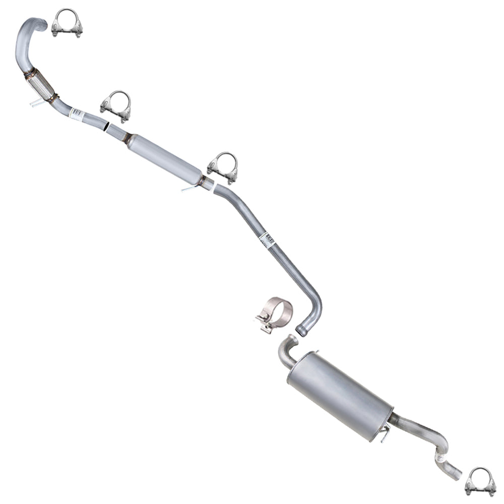 2011-2016 Chrysler Town & Country 3.6L Resonator Intermediate Pipe & Muffler Kit | Stainless Steel