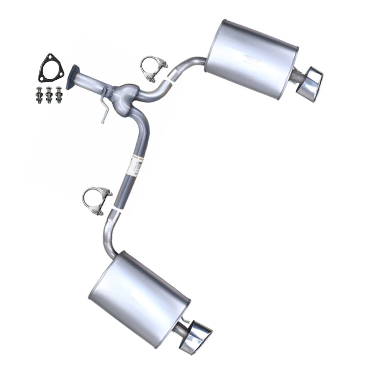 2013-2017 Honda Accord 3.5L Exhaust Y Pipe w/ Pair of Muffler Kit | Stainless Steel | SEDAN