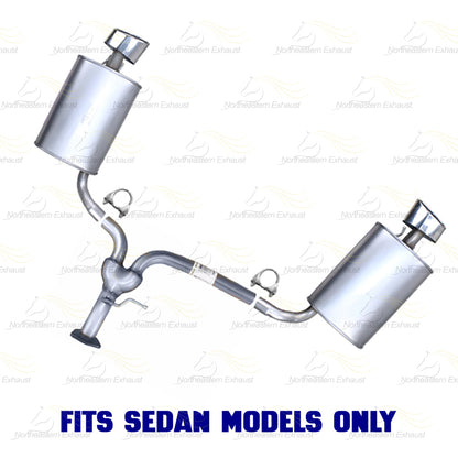 2013-2017 Honda Accord 3.5L Exhaust Y Pipe w/ Pair of Muffler Kit | Stainless Steel | SEDAN
