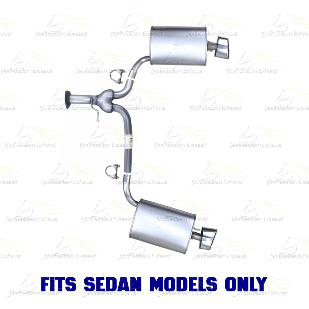 2013-2017 Honda Accord 3.5L Exhaust Y Pipe w/ Pair of Muffler Kit | Stainless Steel | SEDAN