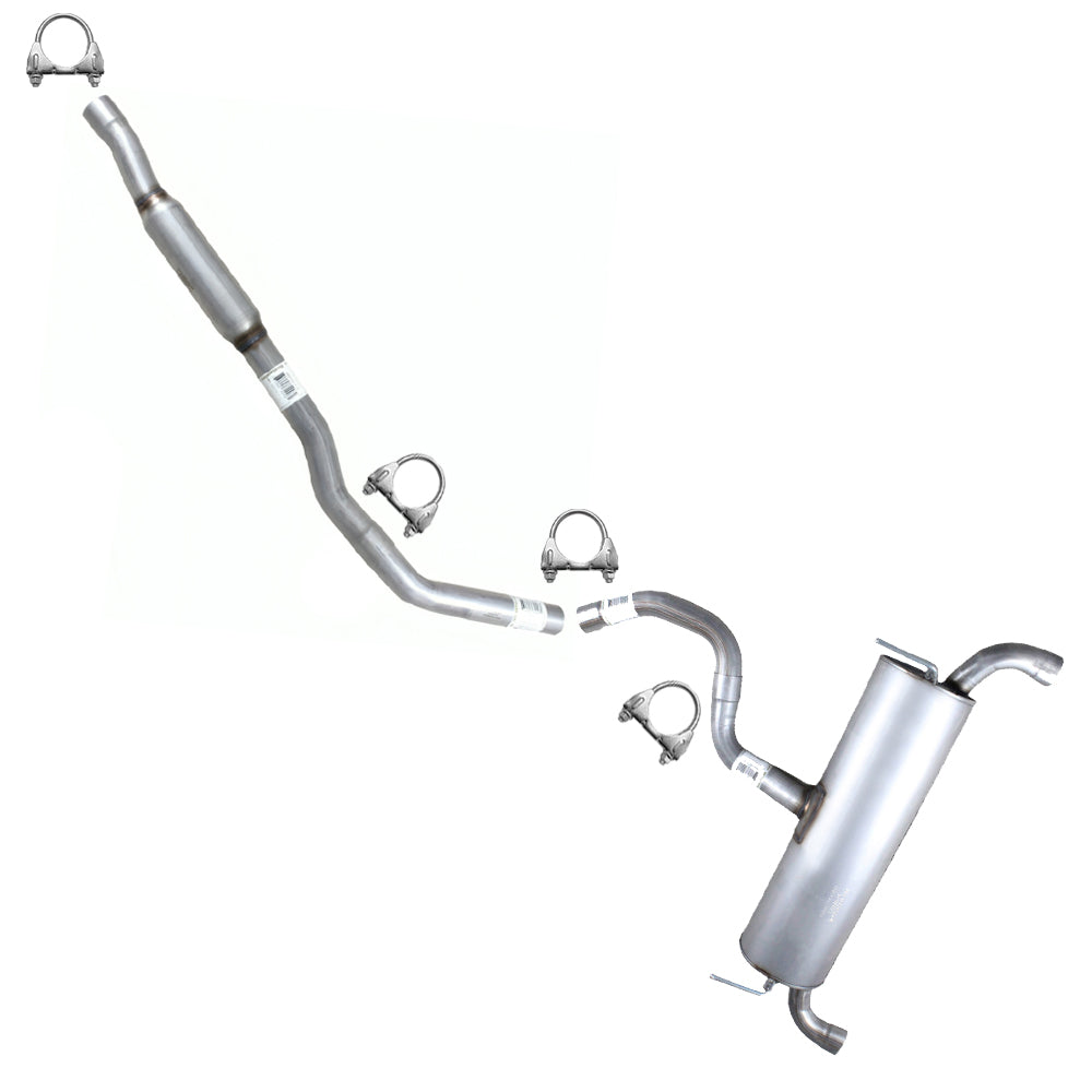 2016-2018 Jeep Cherokee 3.2L Exhaust Resonator and Muffler Kit | Stainless Steel