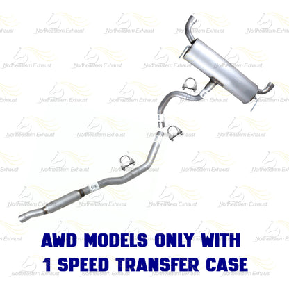 2016-2018 Jeep Cherokee 3.2L Exhaust Resonator and Muffler Kit | Stainless Steel