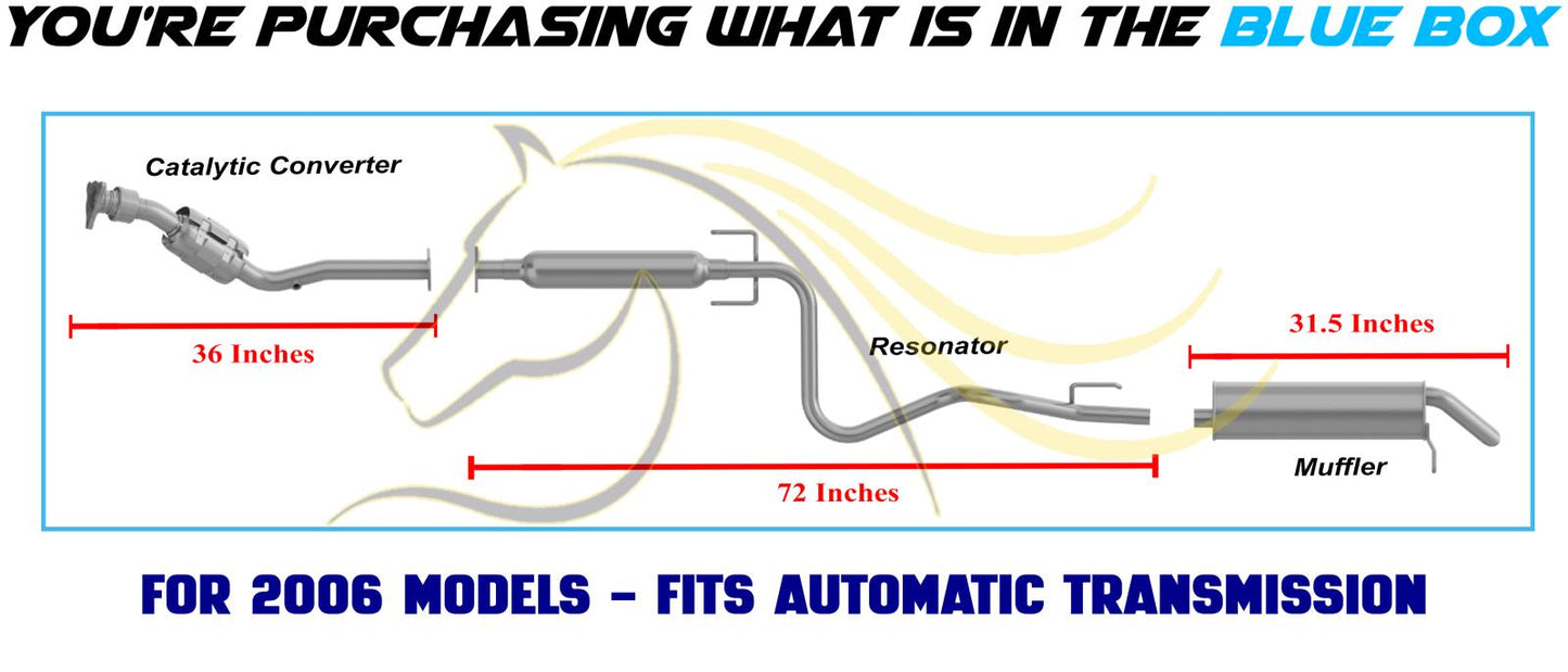 2003-2007 Saturn Ion 2.2L Complete Exhaust System Kit | EPA Approved