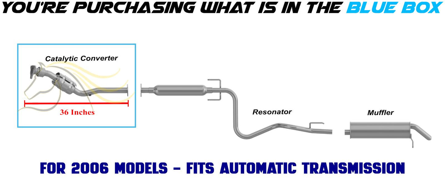 2005-2007 Saturn Ion 2.2L & 2.4L Exhaust Catalytic Converter w/ Flex | EPA APproved