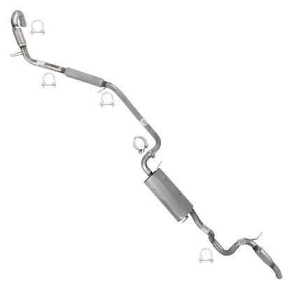 2011-2016 Chrysler Town & Country 3.6L Resonator Exhaust Pipe & Muffler Kit | Stainless Steel