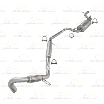 2011-2016 Chrysler Town & Country 3.6L Resonator Exhaust Pipe & Muffler Kit | Stainless Steel
