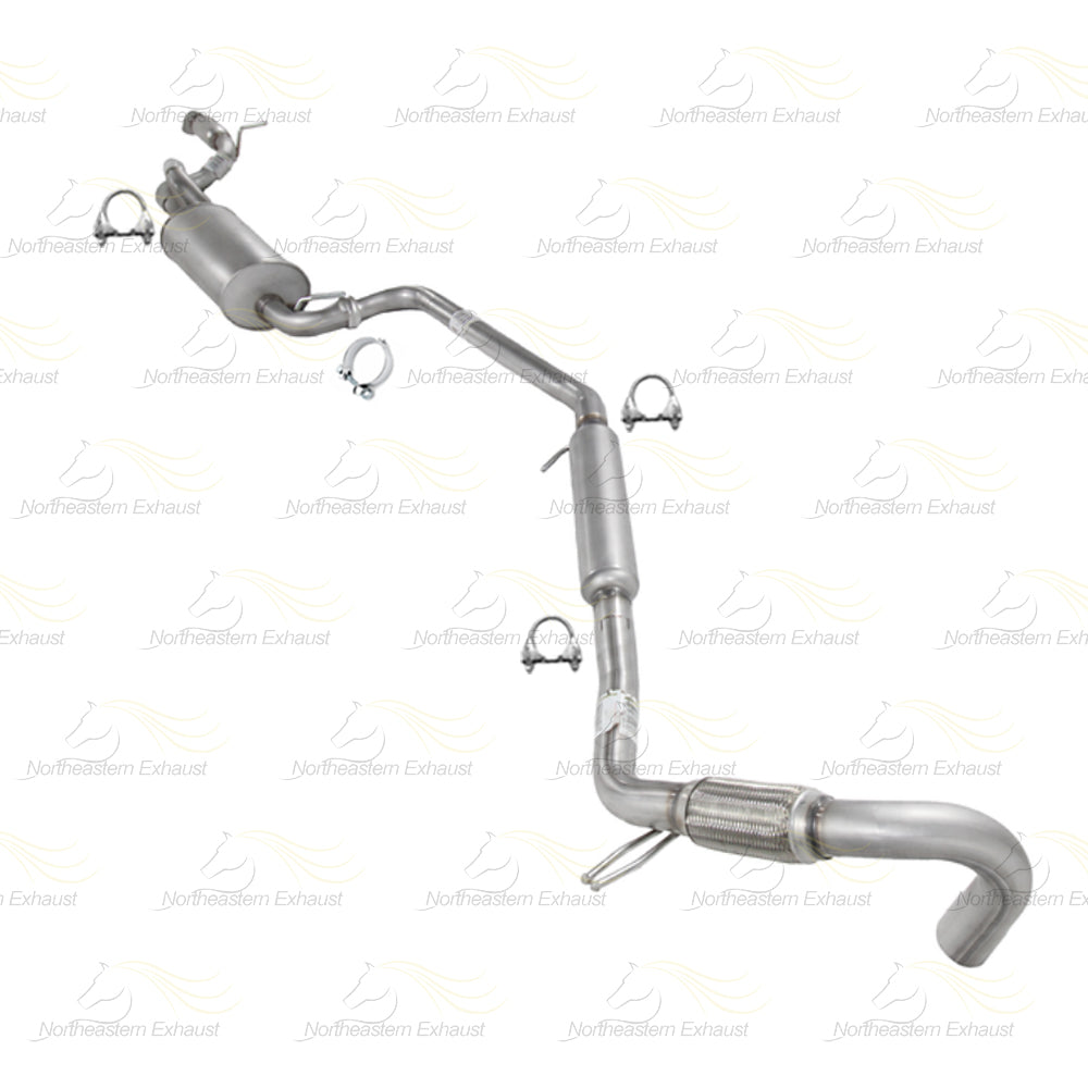 2011-2020 Dodge Grand Caravan 3.6L Resonator Exhaust Pipe & Muffler Kit | Stainless Steel