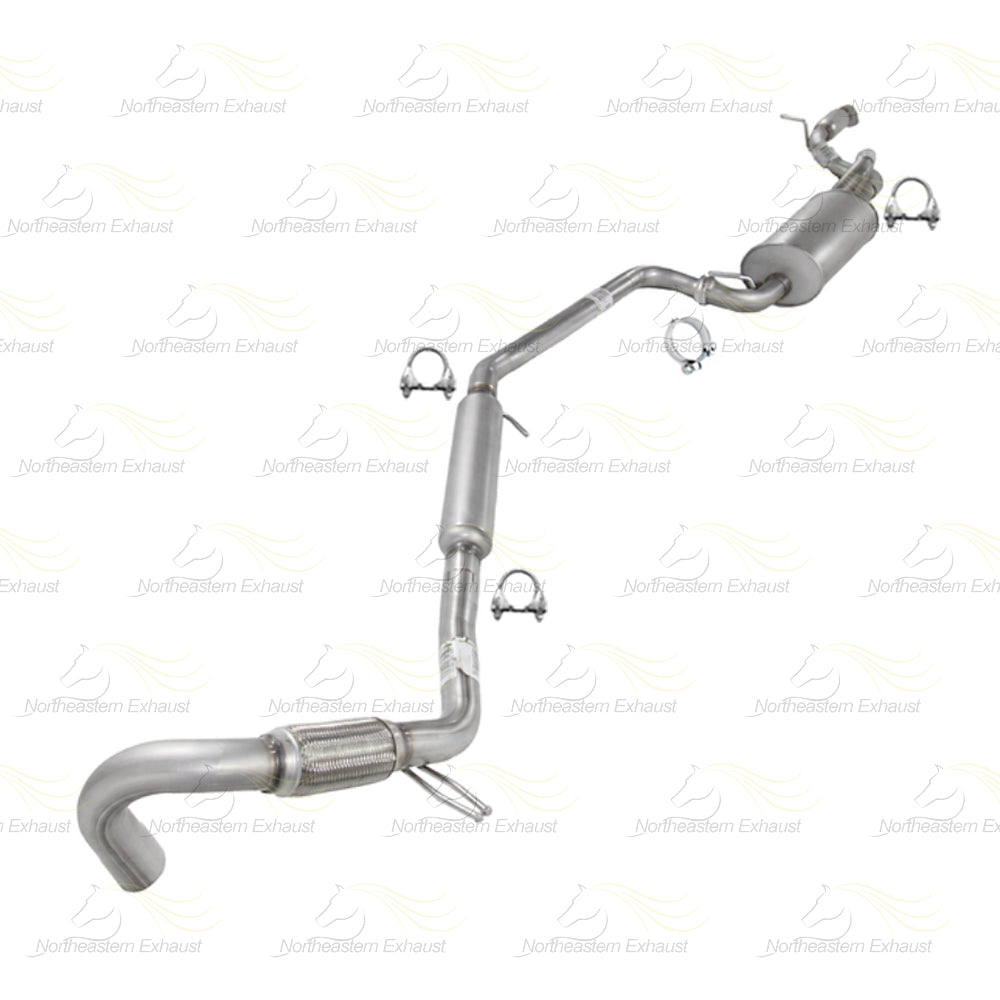 2012-2015 Ram C/V 3.6L Resonator Exhaust Pipe & Muffler Kit | Stainless Steel