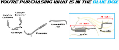 2012-2015 Ram C/V 3.6L Exhaust Muffler & Rear Resonator Kit | Stainless Steel