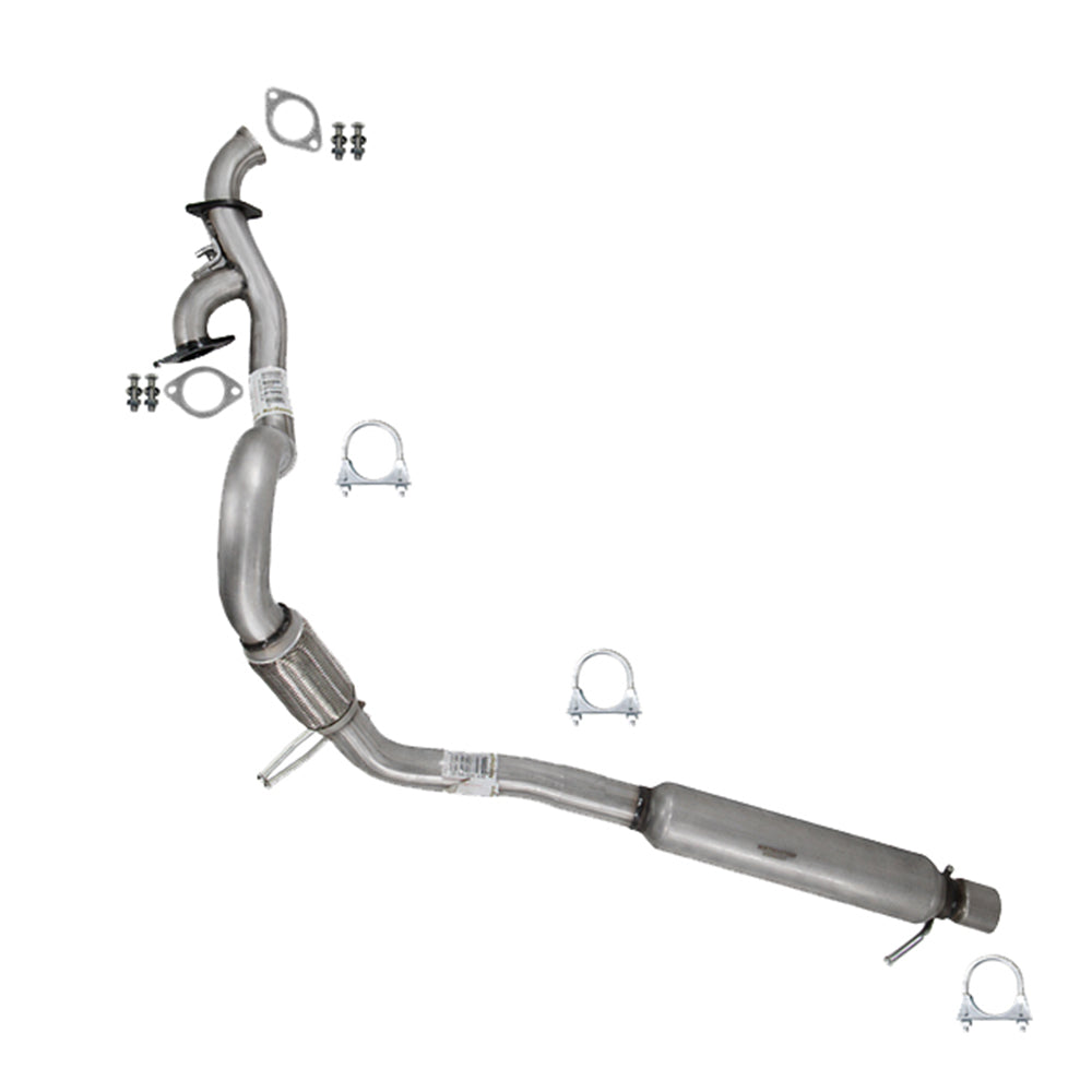 Stainless Steel Exhaust Y Pipe Resonator Kit fits: 11-20 Grand Caravan 3.6L