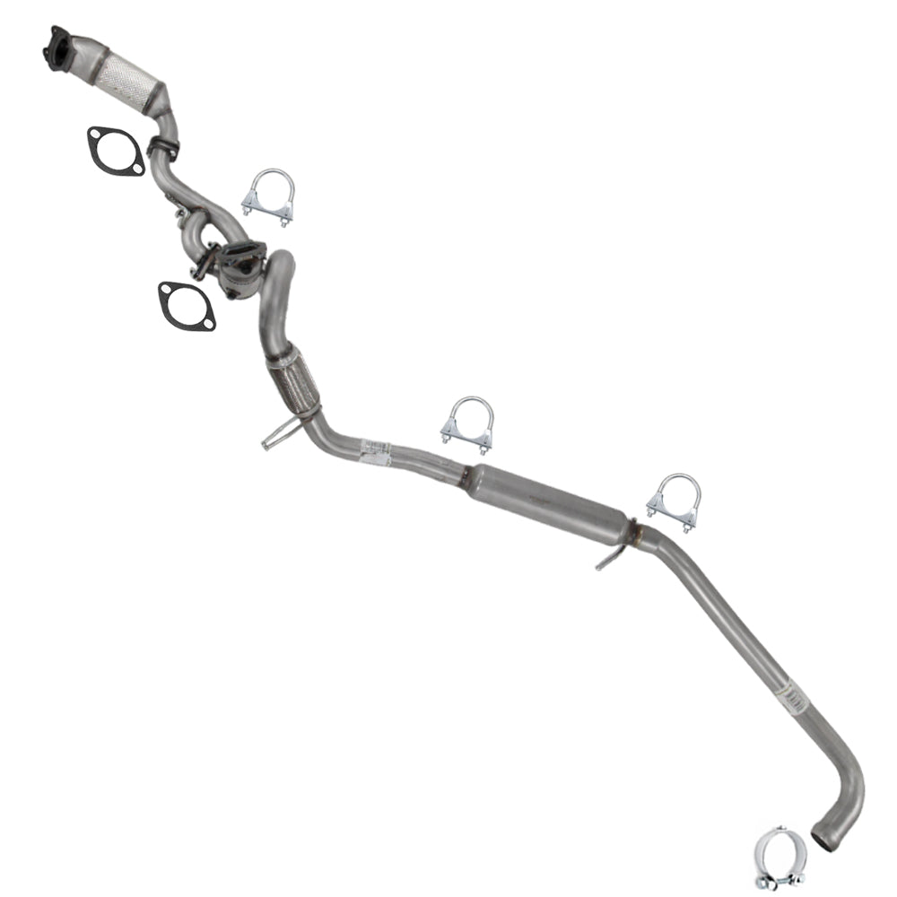 2011-2020 Dodge Grand Caravan 3.6L Pair of Catalytic, Y-Pipe, Resonator & Intermediate Pipe Kit