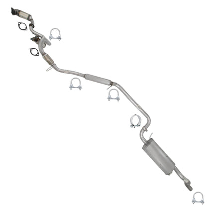 2011-2014 Volkswagen Routan 3.6L Pair of Catalytic Y-Pipe Resonator Intermediate Pipe & Muffler Kit