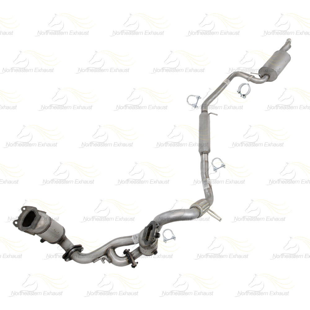 2011-2016 Chrysler Town & Country 3.6L Pair of Catalytic Y-Pipe Resonator Intermediate Pipe Muffler