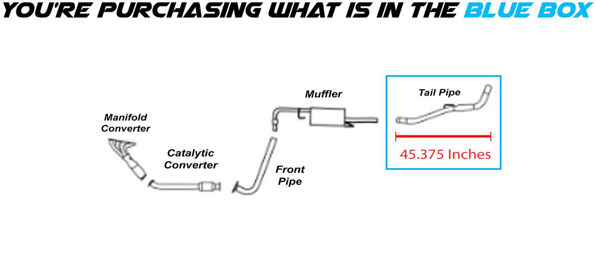 2009-2012 Suzuki Equator 2.5L 4.0L Northeastern Exhaust Pipe | Stainless Steel