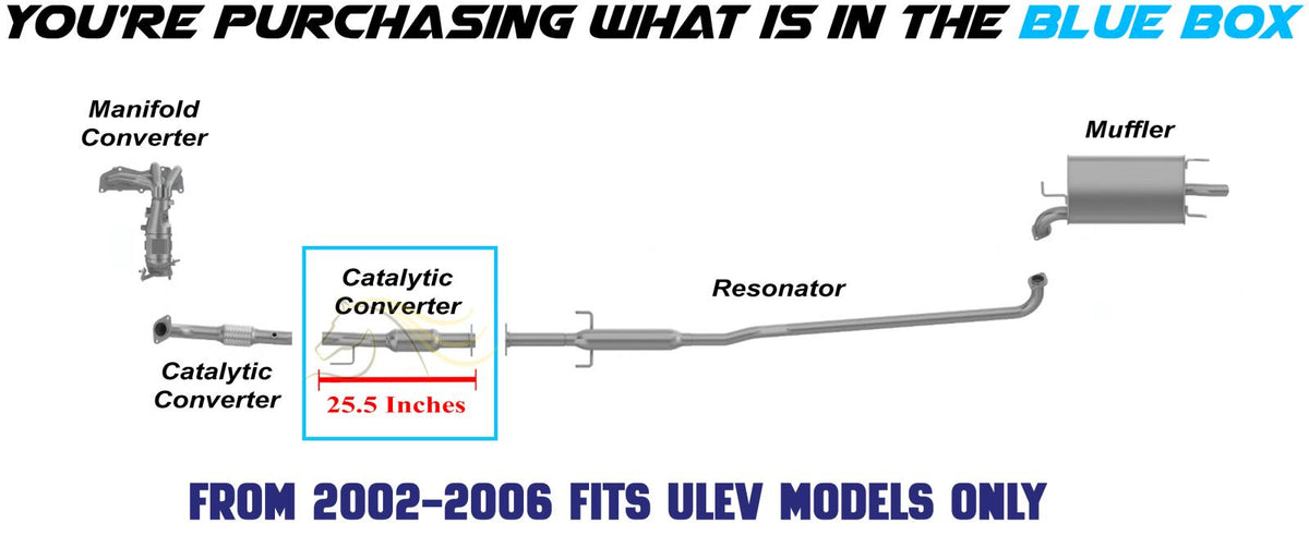 2002-2011 Toyota Camry 2.4L Northeastern Exhaust EPA Catalytic Converter | Stainless Steel