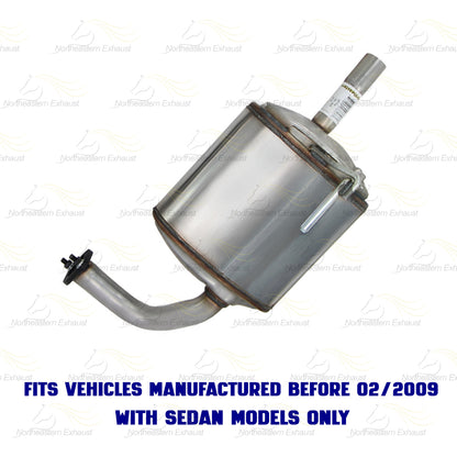 2007-2009 Nissan Altima 3.5L SEDAN Exhaust Driver Side Rear Muffler | Stainless Steel