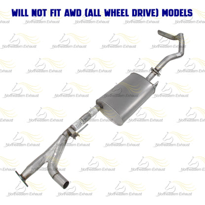 2005-2006 Armada 5.6L Stainless Steel Exhaust Tail Pipe & Muffler Kit