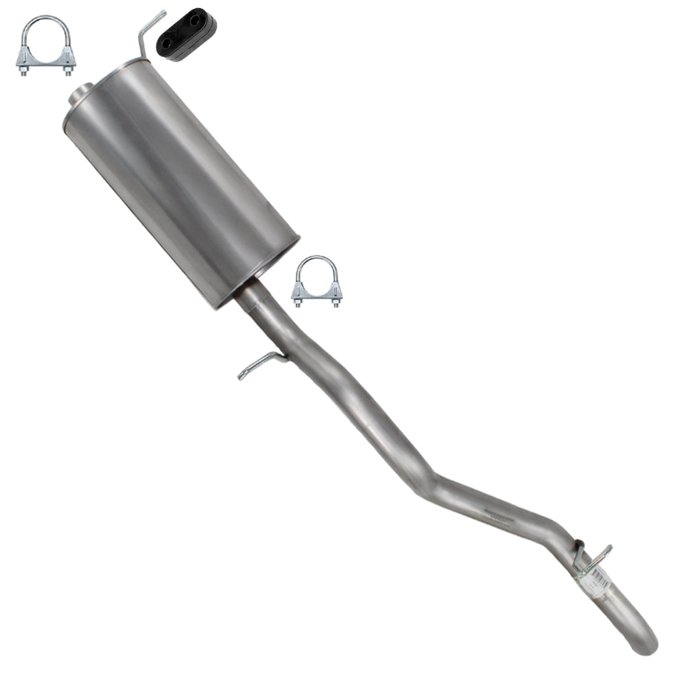 2004-2006 Chevrolet Colorado & GMC Canyon 2.8L & 3.5L Exhaust Muffler & Tail Pipe | Stainless Steel