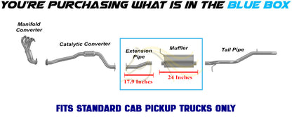 2004-2006 Chevy Colorado & GMC Canyon 2.8L & 3.5L Extension Pipe & Muffler Kit | Stainless Steel