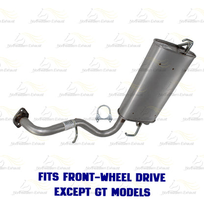 2009-2010 Pontiac Vibe 2.4L FWD Extension Pipe & Muffler Exhaust Kit | Stainless Steel