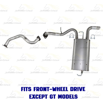 2009-2010 Pontiac Vibe 2.4L Front Pipe Extension Pipe Muffler & Tail Pipe Exhaust Kit | Direct-Fit