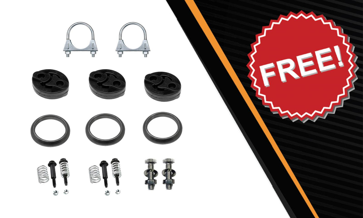 2009-2010 Pontiac Vibe 2.4L Front Pipe Extension Pipe Muffler & Tail Pipe Exhaust Kit | Direct-Fit