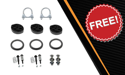 2009-2010 Pontiac Vibe 2.4L Front Pipe Extension Pipe Muffler & Tail Pipe Exhaust Kit | Direct-Fit