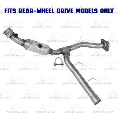 2009-2010 Ford F-150 4.6L RWD Stainless Steel Exhaust Passenger Side Catalytic - EPA Approved