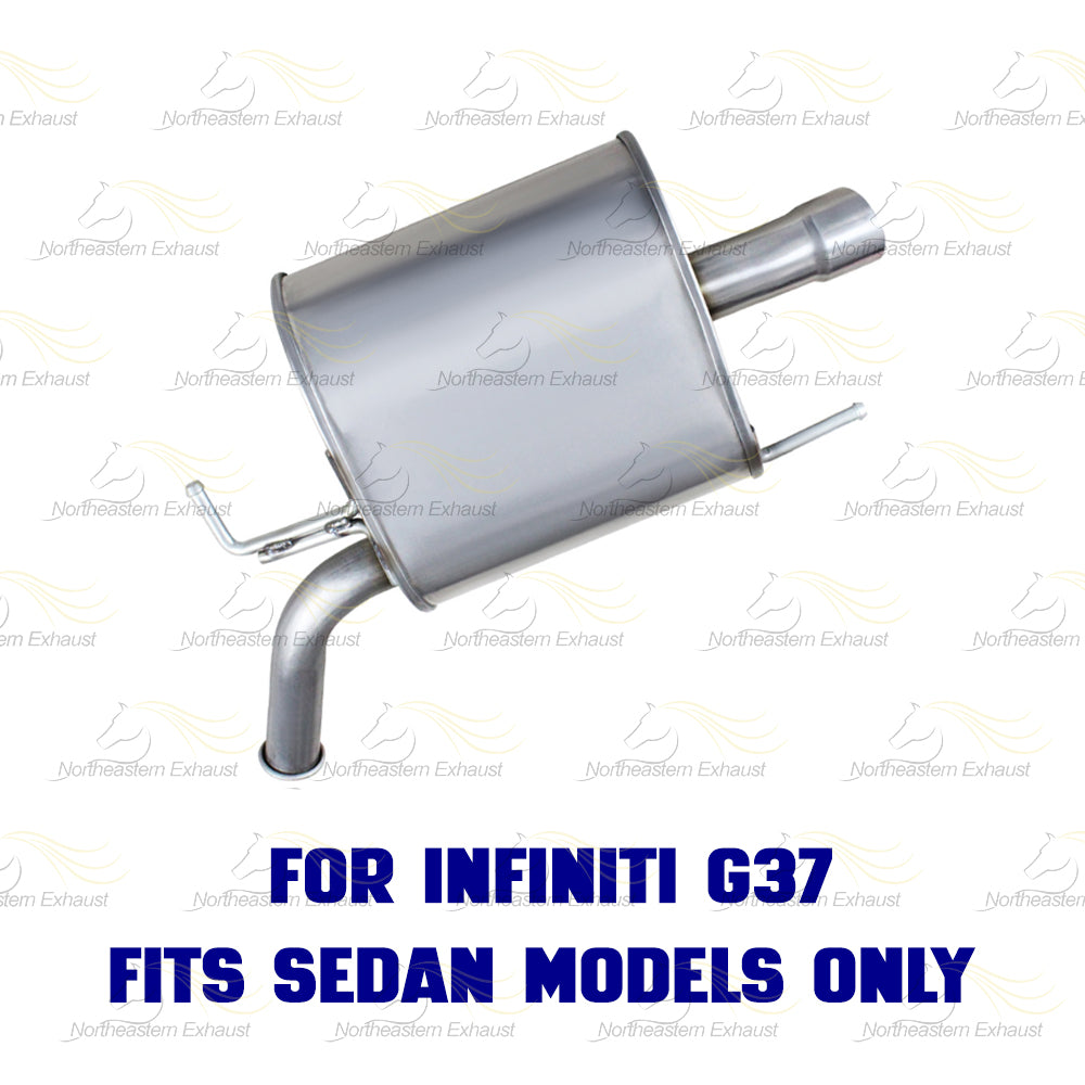 2007-2008 INFINITI G35 3.5L and 2007-2013 INFINITI G37 3.7L  Exhaust Resonator Pipe and Mufflers