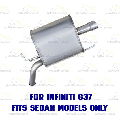 2007-2008 INFINITI G35 3.5L and 2007-2013 INFINITI G37 3.7L  Exhaust Resonator Pipe and Mufflers