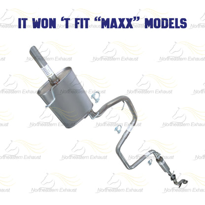 2004 Chevrolet Malibu 3.5L Exhaust Y-Pipe, Resonator, Intermediate Pipe and Muffler