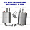 2004-2008 Nissan Maxima 3.5L Intermediate Pipe with Pair of Mufflers | Stainless Steel