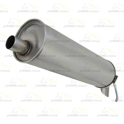 Northeastern Exhaust | Stainless Steel Exhaust Muffler Compatible for Saturn Ion 2003-2007 2.2L | Free Clamp Included | Automotive Replacement Part