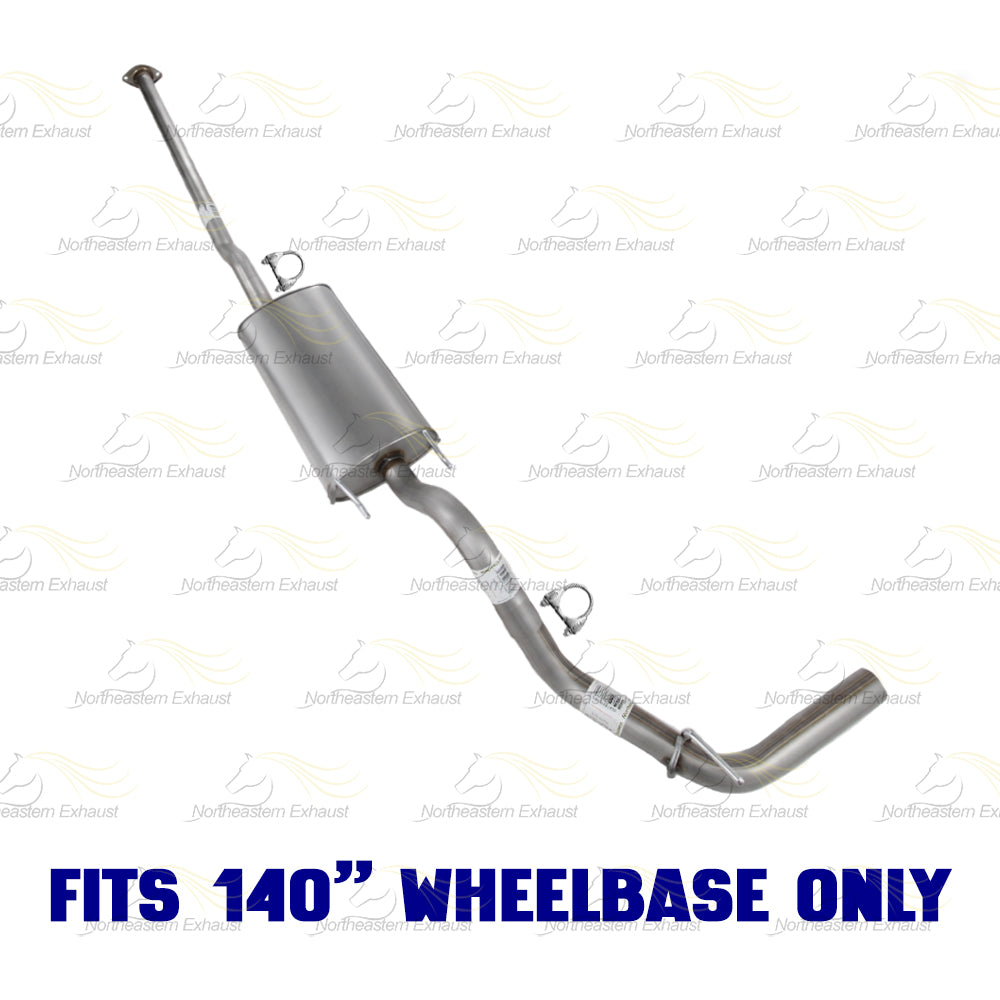 2013-2015 Toyota Tacoma 4.0L 140in WB Intermediate Pipe w/ Muffler Exhaust Kit | Stainless Steel