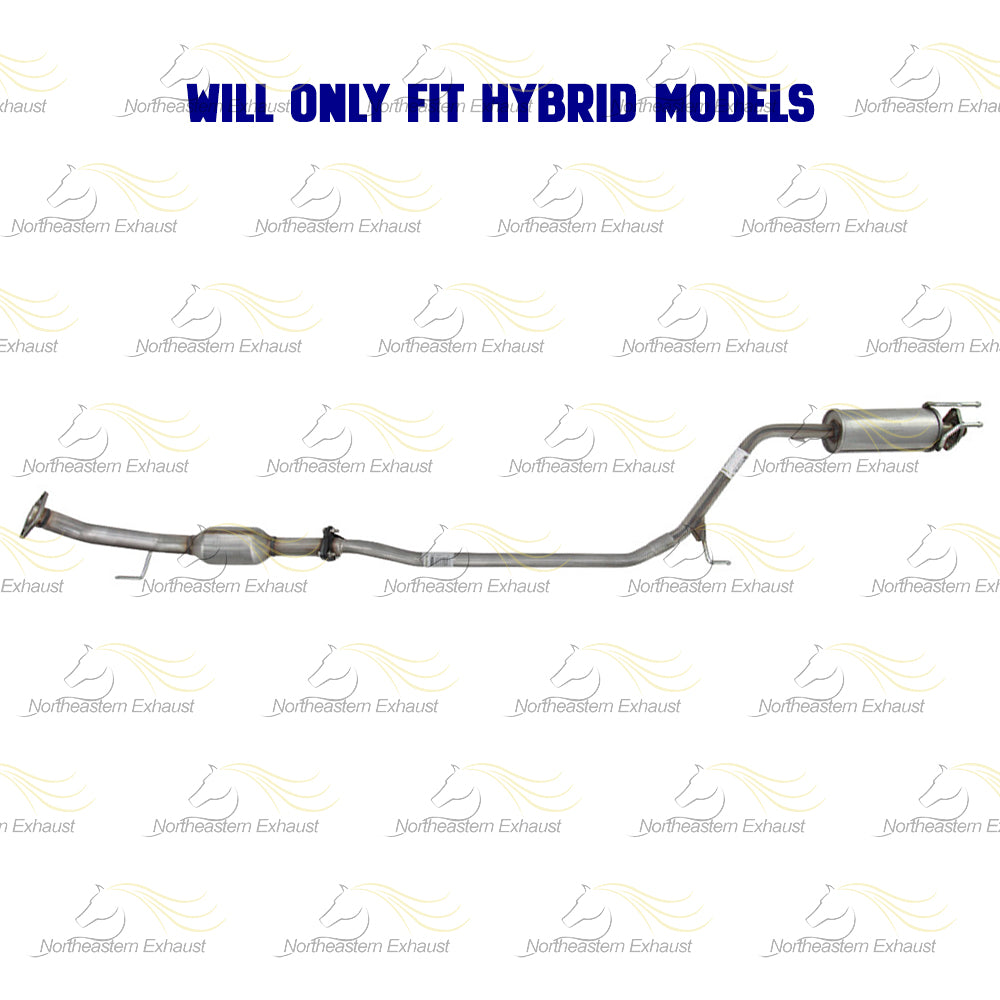 2006-2011 Honda Civic 1.3L Rear Catalytic Converter and Resonator Pipe - For Hybrid engine